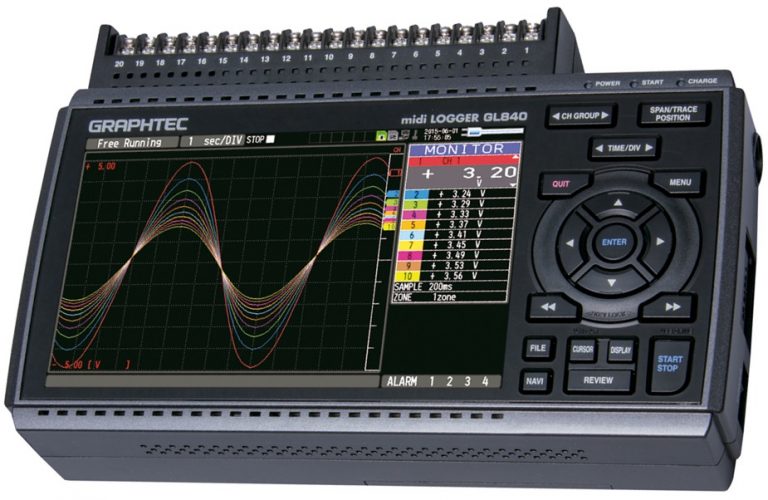(주)에스테크널러지 » GL840 MIDI LOGGER